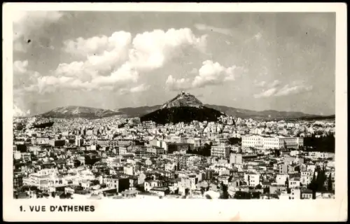 Postcard Athen Αθήνα Stadt - Totale 1940