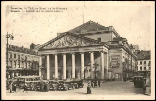 Postkaart Brüssel Bruxelles Koninklijke Muntschouwburg 1918