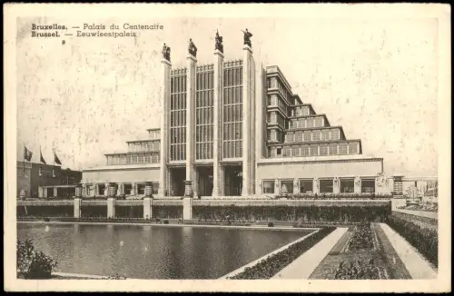 Postkaart Brüssel Bruxelles Palais du Centenaire 1928