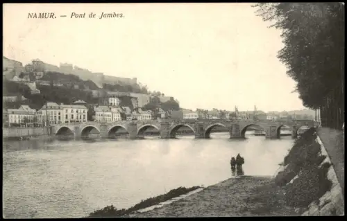Postkaart Namur Namen Pont de Jambes. 1917