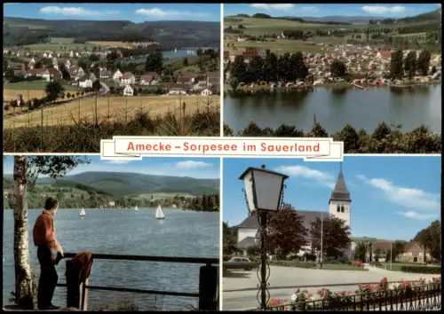Amecke-Sundern (Sauerland) Mehrbildkarte Amecke-Sorpesee im Sauerland 1970