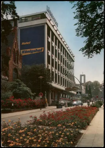 Bad Oeynhausen Straßen-Ansicht Hotel Königshof am Kurpark 1970