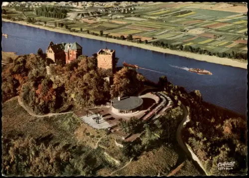 Bad Niederbreisig Luftbild Luftaufnahme Rhein Burg Rheineck 1963