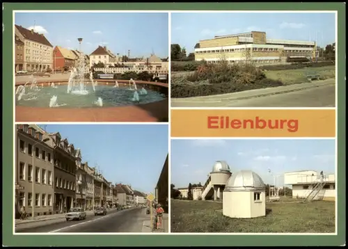 Eilenburg DDR MB AK Markt Schwimmhalle Leipziger Straße Sternwarte 1985