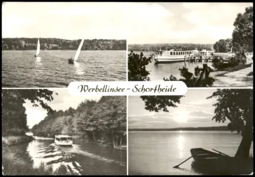 Altenhof-Werbellinsee-Schorfheide Werbellinsee, Bootsanlegestelle,  Fähren 1980
