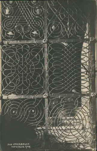 Ansichtskarte Innsbruck Geschmiedetes Gitter - Hofkirche Fotokarte 1917
