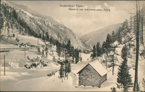 Salzburg Rückblick vom Schaidberg gegen TwengRadstädter Tauern 1913