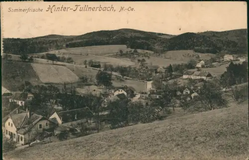 Ansichtskarte Tullnerbach Hintertullnerbach 1918