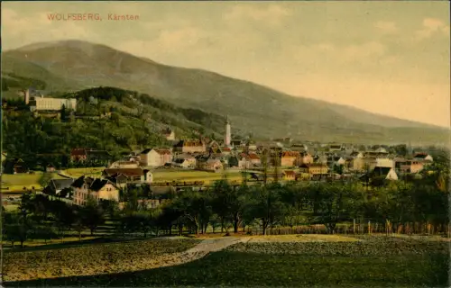 Ansichtskarte Wolfsberg (Kärnten) Volšperk Volčji breg Stadtpartie 1912