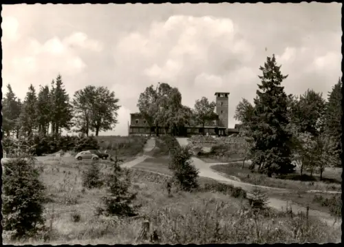 Ansichtskarte Bad Sachsa Hotel Berghof Ravensberg im Harz 1957