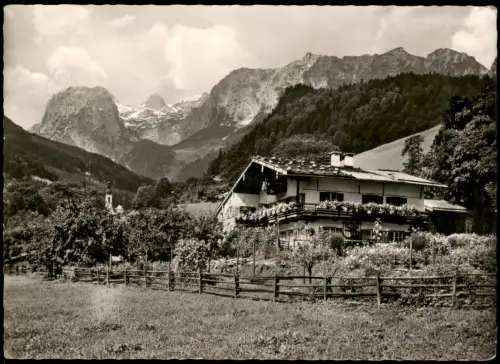 Ansichtskarte Ramsau bei Berchtesgaden HAUS DRISCHLAG mit Reiteralpe 1957