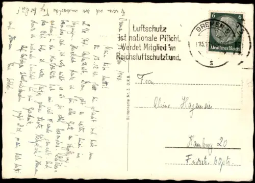 Ansichtskarte Bremen Marktplatz, Rathaus, Dom, Börse 1940