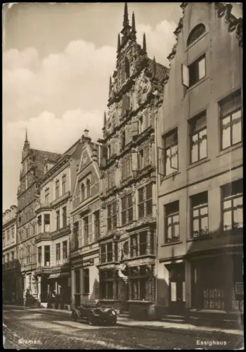Ansichtskarte Bremen Strassen Ansicht Auto Oldtimer vor dem Essighaus 1929