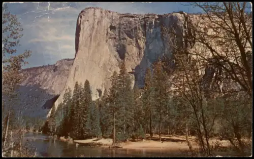 Postcard Kalifornien El Capitan Yosemite National Park 1961