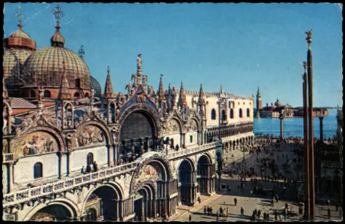 Cartolina Venedig Venezia Markusdom (Basilica di San Marco) 1964
