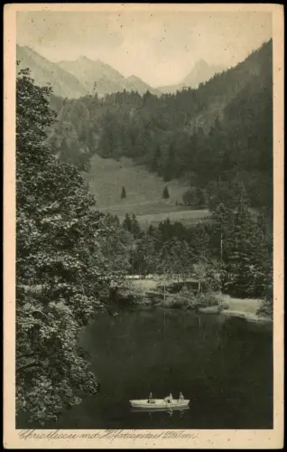 Ansichtskarte Oberstdorf (Allgäu) Christlessee mit Höfatsspitze 1925