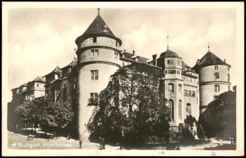 Ansichtskarte Stuttgart Altes Schloss 1942
