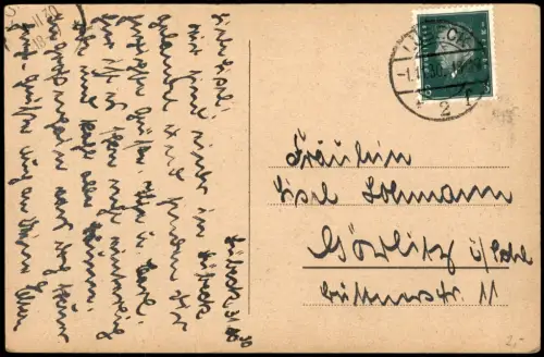 Ansichtskarte Lübeck Rathaustreppe des Lübecker Rathauses 1930