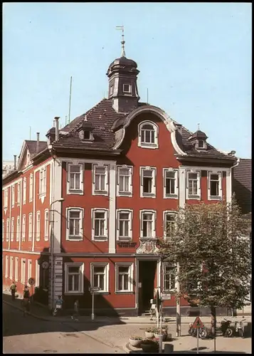 Ansichtskarte Suhl Rathaus Partie zur DDR-Zeit 1978