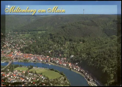 Ansichtskarte Miltenberg (Main) Luftbild Luftaufnahme Partie am Main 2010