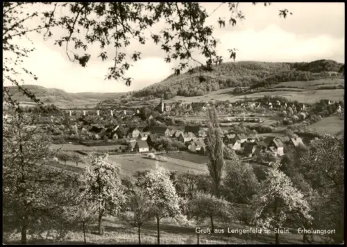 Ansichtskarte Lengenfeld unterm Stein Panorama-Ansicht zur DDR-Zeit 1971