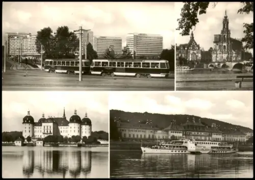 Dresden DDR Mehrbild-AK u.a. mit Stadt-Ansichten u. Umland-Ansichten 1971