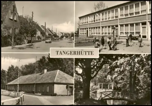 Tangermünde DDR Mehrbild-AK Dumker Str., Kindergarten Krippe Anne Frank   1975