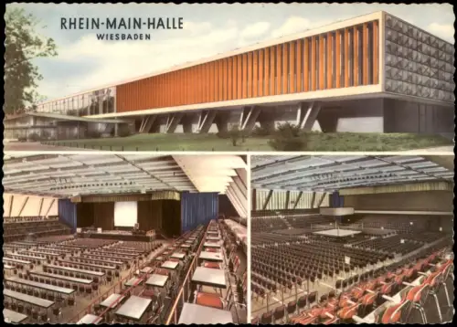 Wiesbaden RHEIN-MAIN-HALLE modernste Mehrzweckhalle Deutschland 1961