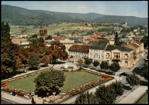 Neustadt an der Weinstraße   Bahnhofsplatz  Vogelschau-Perspektive 1980/1970