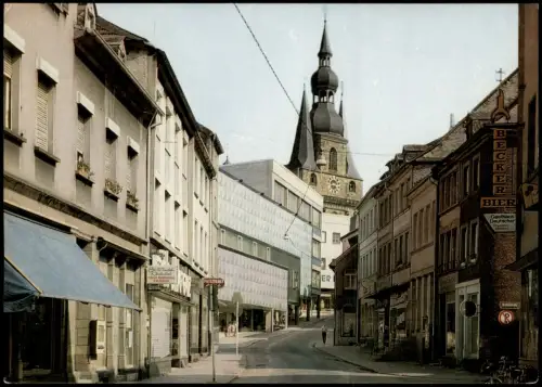 Sankt Wendel St. Wendel Ortsansicht Straßen Partie Geschäfte Metzgerei 1970