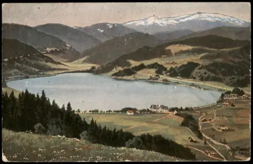 Titisee-Neustadt Titisee badischer Schwarzwald Panorama Fernansicht 1936
