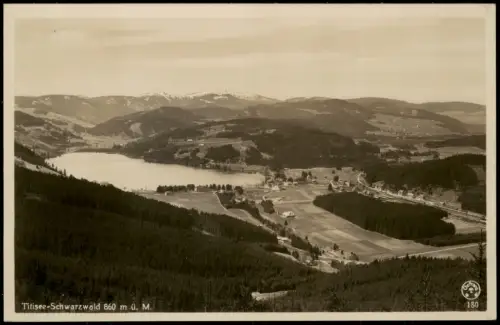 Ansichtskarte Titisee-Neustadt Titisee-Schwarzwald Panorama-Ansicht 1930