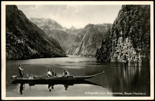 Schönau Königssee Königssee Malerwinkel  Hochland 1935  Stempel STEPHANSKIRCHEN