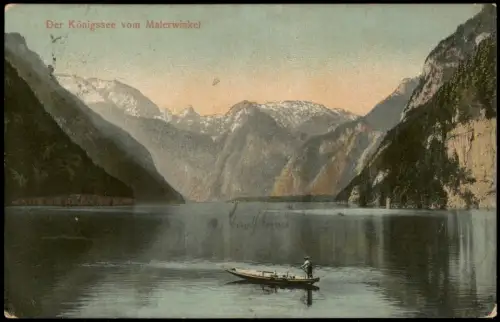 Ansichtskarte Schönau am Königssee Der Königssee vom Malerwinkel 1912