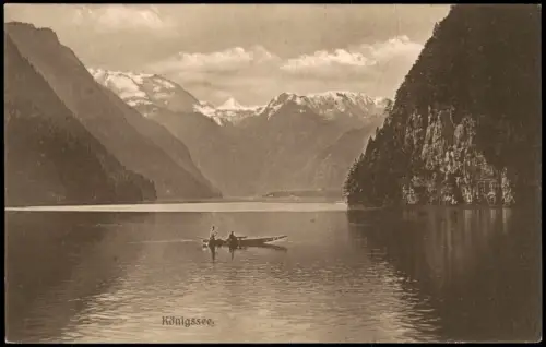 Schönau am Königssee Königssee See in den bayerischen Alpen 1912