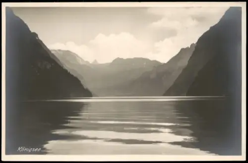 Ansichtskarte Schönau am Königssee Königssee See-Spiegelung 1920