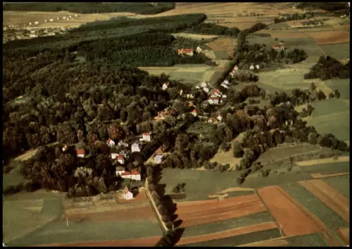 Bad Salzhausen-Nidda Luftaufnahme Gesamtansicht v. Flugzeug aus, Luftbild 1965