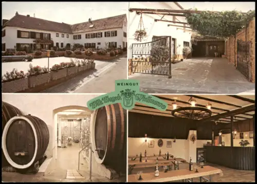 Bissersheim Mehrbildkarte Weingut Wilh. Wageck G. Pfaffmann 1975