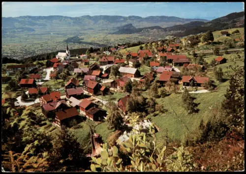 Ansichtskarte Übersaxen Panorama von Obersaxen Vorarlberg 1980