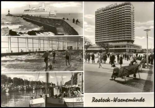 Warnemünde-Rostock Hafen, Hotel Neptun, Schwimmhalle Neptun Am Alten Strom 1984