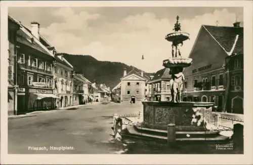Ansichtskarte Friesach Hauptplatz - Fotokarte 1934