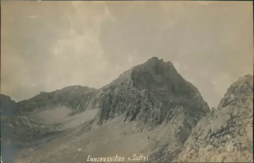 Ansichtskarte Schwaz Lamsenspitze mit Sattel 1917 Privatfoto