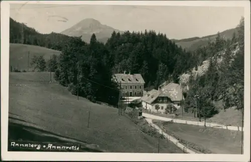 Ansichtskarte Annaberg bei Mariazell Ortspartie 1936