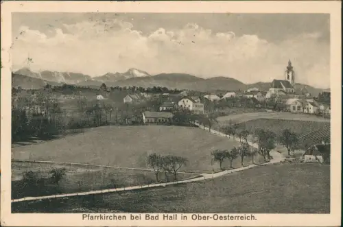 Ansichtskarte Pfarrkirchen bei Bad Hall Stadtpartie 1933