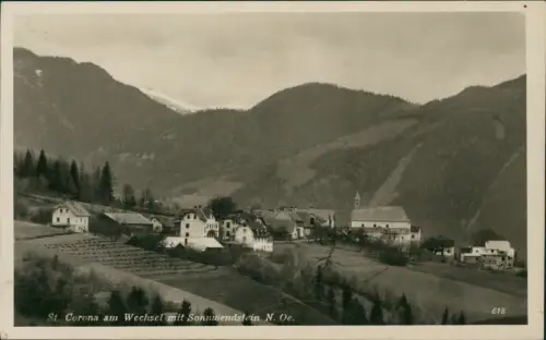 Ansichtskarte St. Corona Stadtpartie 1936