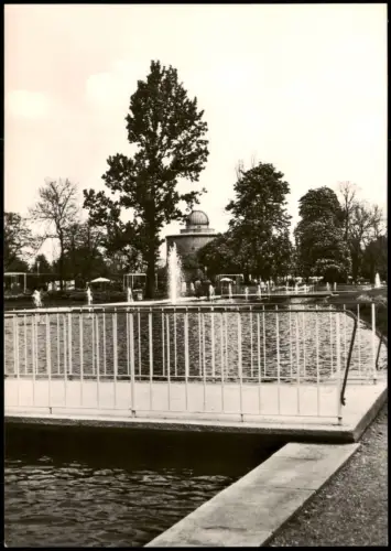 Erfurt Blick zur Sternwarte IGA Internationale Gartenbauausstellung 1961
