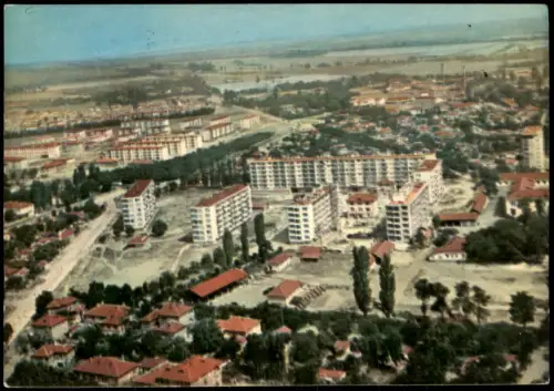 Plowdiw Пловдив ИЗГЛЕД ОТ Пловдив Luftaufnahme Stadt-Ansicht 1964