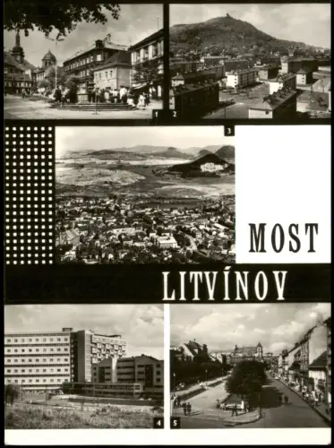 Postcard Oberleutensdorf Litvínov Mehrbildkarte Most und Litvínov 1961