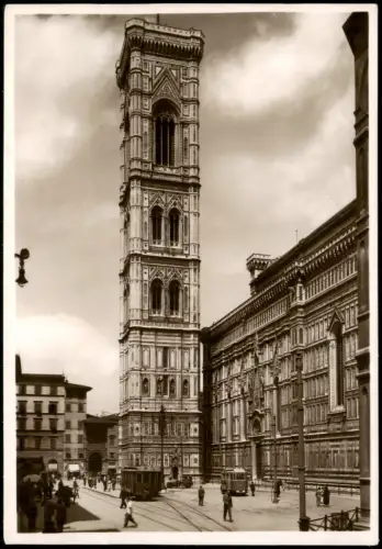 Cartolina Florenz Firenze Campanile di Giotto und Kathedrale 1937