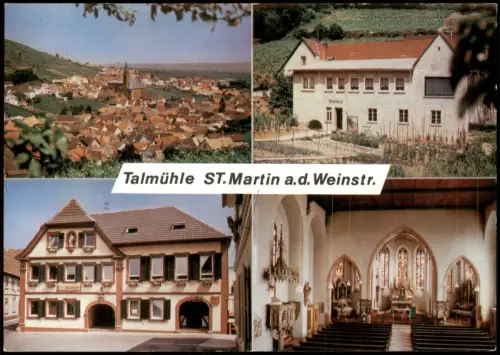 Sankt Martin (Pfalz) Mehrbildkarte mit Gasthaus Talmühle St. Martin Pfalz 1975